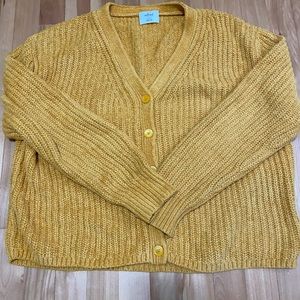 Yellow Wilfred cardigan.